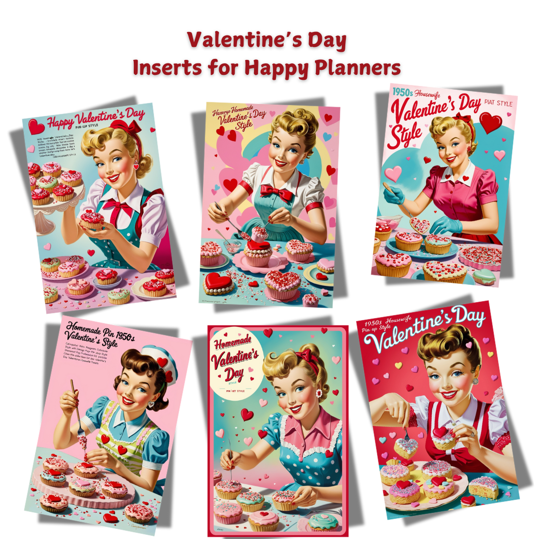 Valentine's Day Inserts for Happy Planners