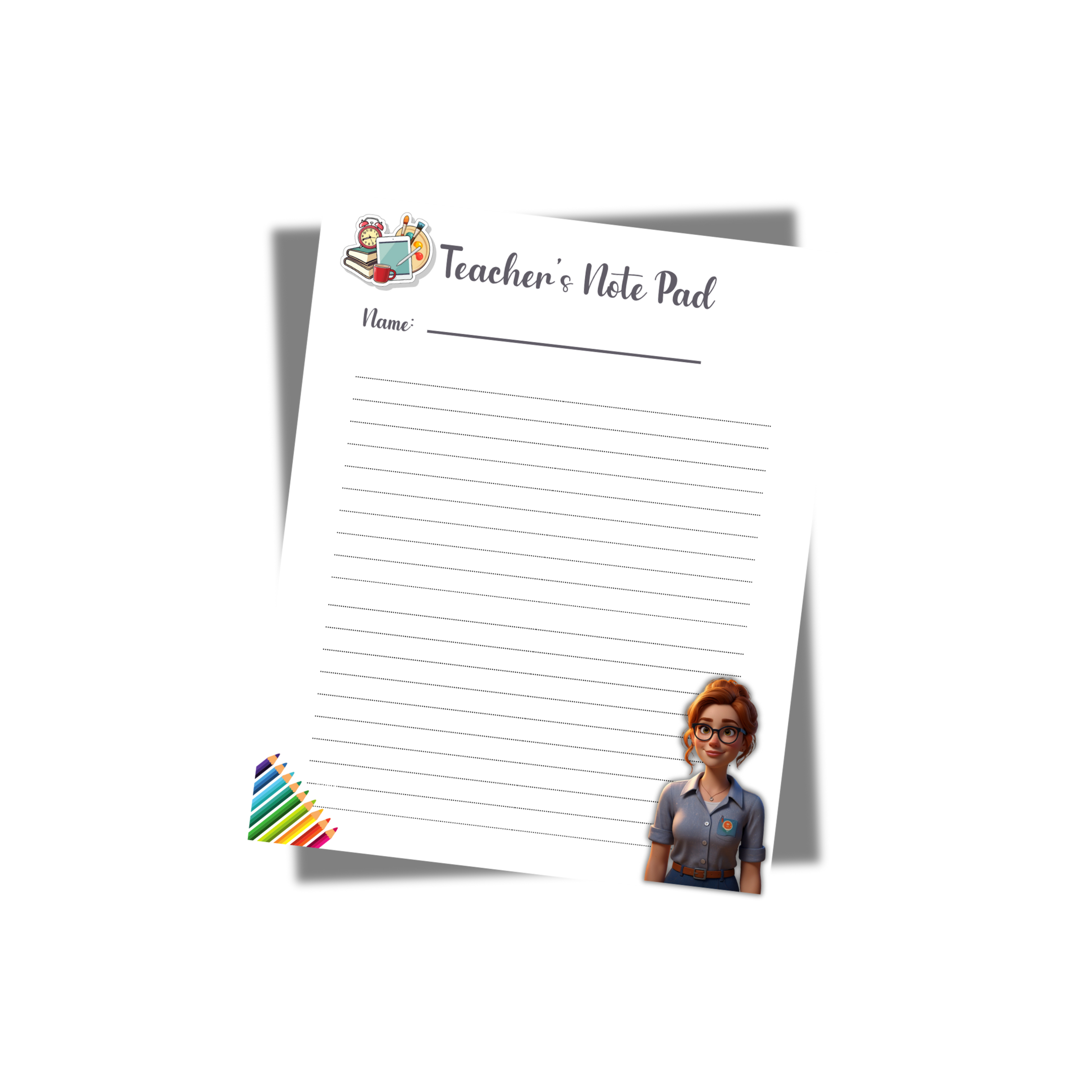 Teacher’s Notepad Printable PDF