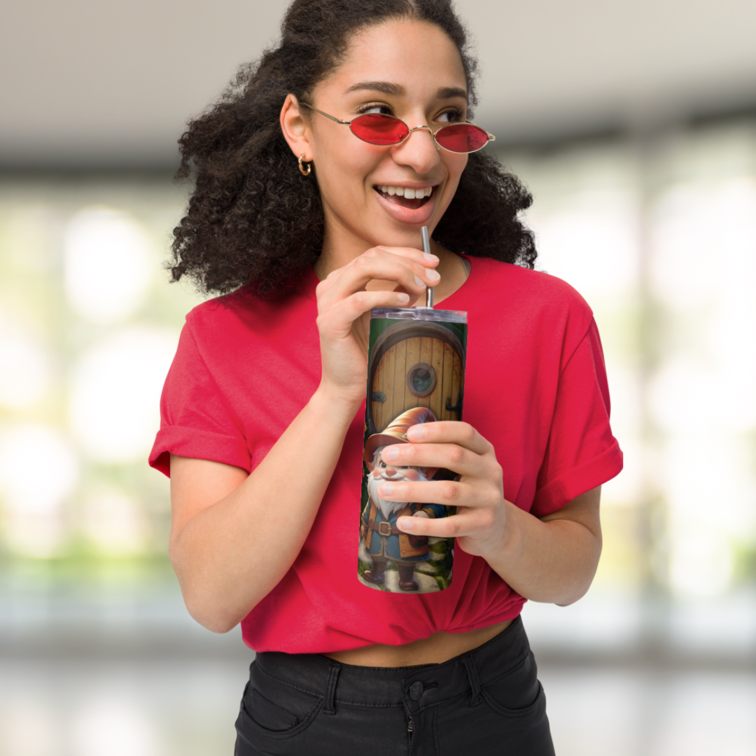 Cozy Hobbit House Gnome Tumbler 