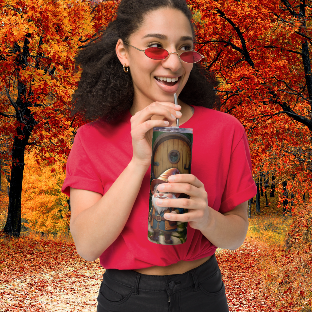 Cozy Hobbit House Gnome Tumbler 