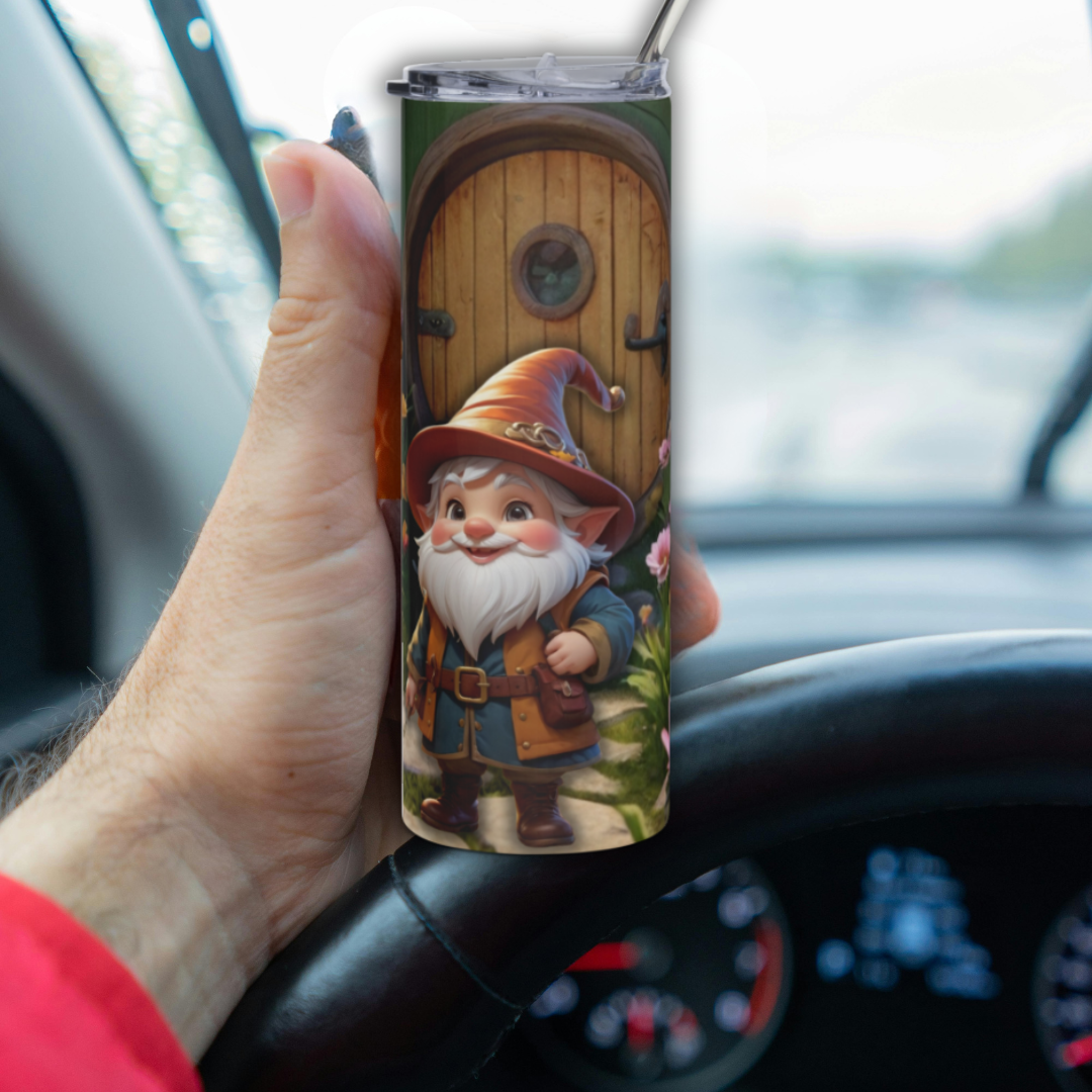 Cozy Hobbit House Gnome Tumbler 