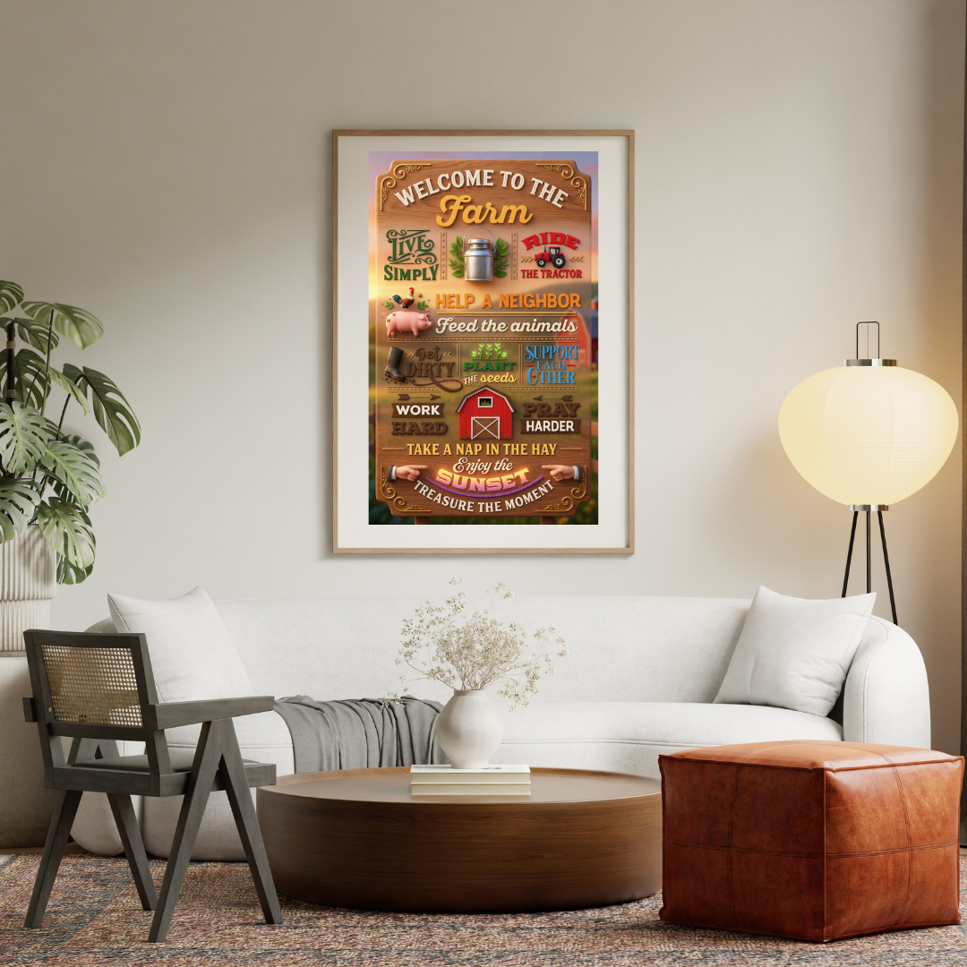 FarmHouse Printable Wall Art Set 