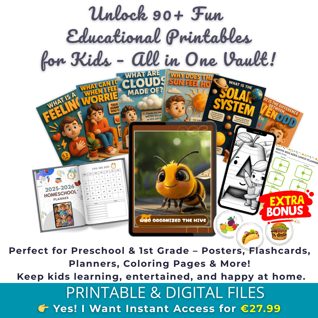 Unlock 90+ Fun & Educational Printables for Kids – All in One Vault!