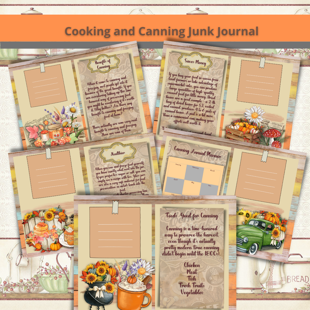 Printable Canning Journal Pages | Food Preservation Logbook 