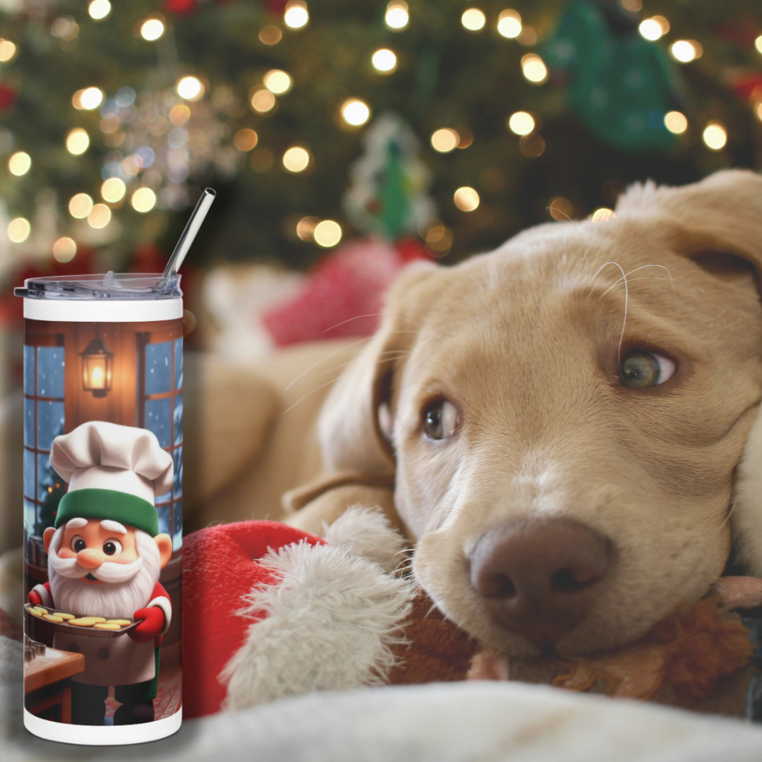 Christmas Kitchen Gnome Tumbler Full Wrap