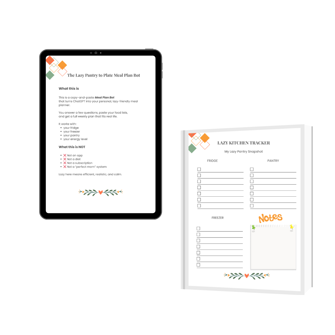 The Lazy Pantry to Plate Meal Plan Bot