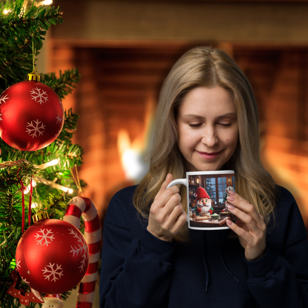 "The Kitchen Crew" Christmas Gnome Mug
