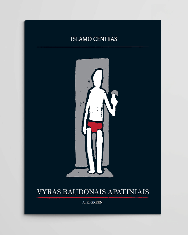 Vyras raudonais apatiniais