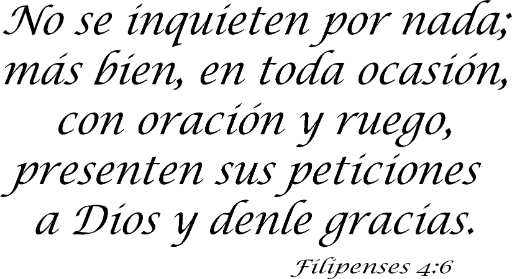 Filipensis 4:6 (Philippians 4:6 Spanish Version)