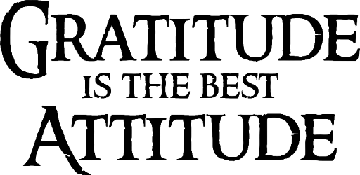 Gratitude is the best attitude