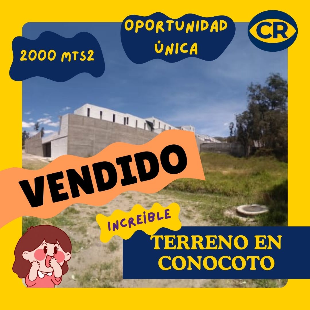 Terreno Irresistible de 2000 m2, en Conocoto.