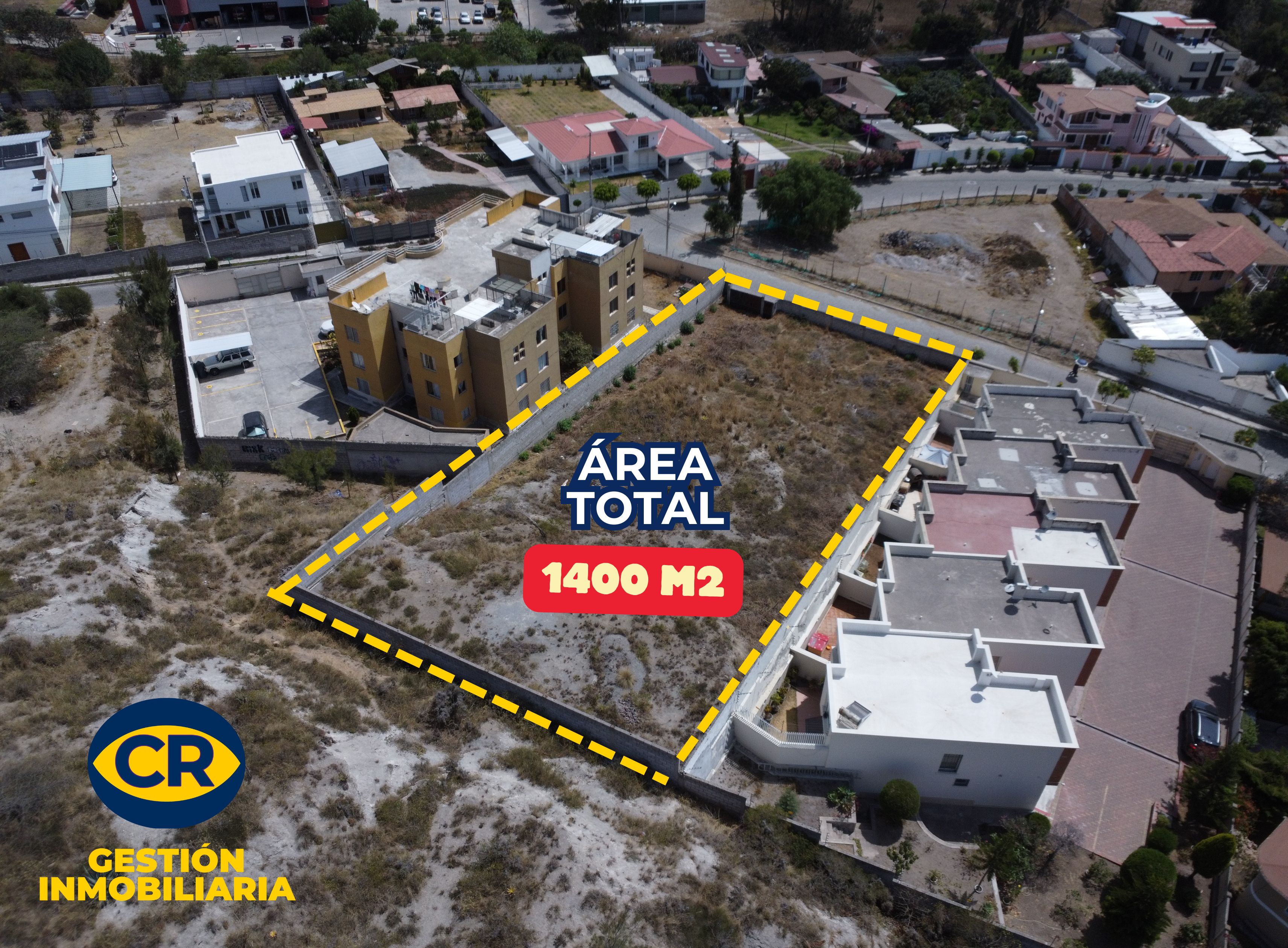 Terreno de 1400 m2 en Urbanización Exclusiva en San Antonio de Pichincha