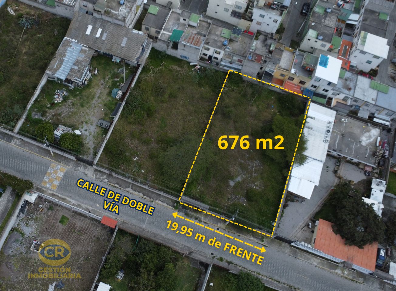 Terreno Plano de 676 m2, en Marianitas de Calderón, Sector Colegio Municipal del Milenio