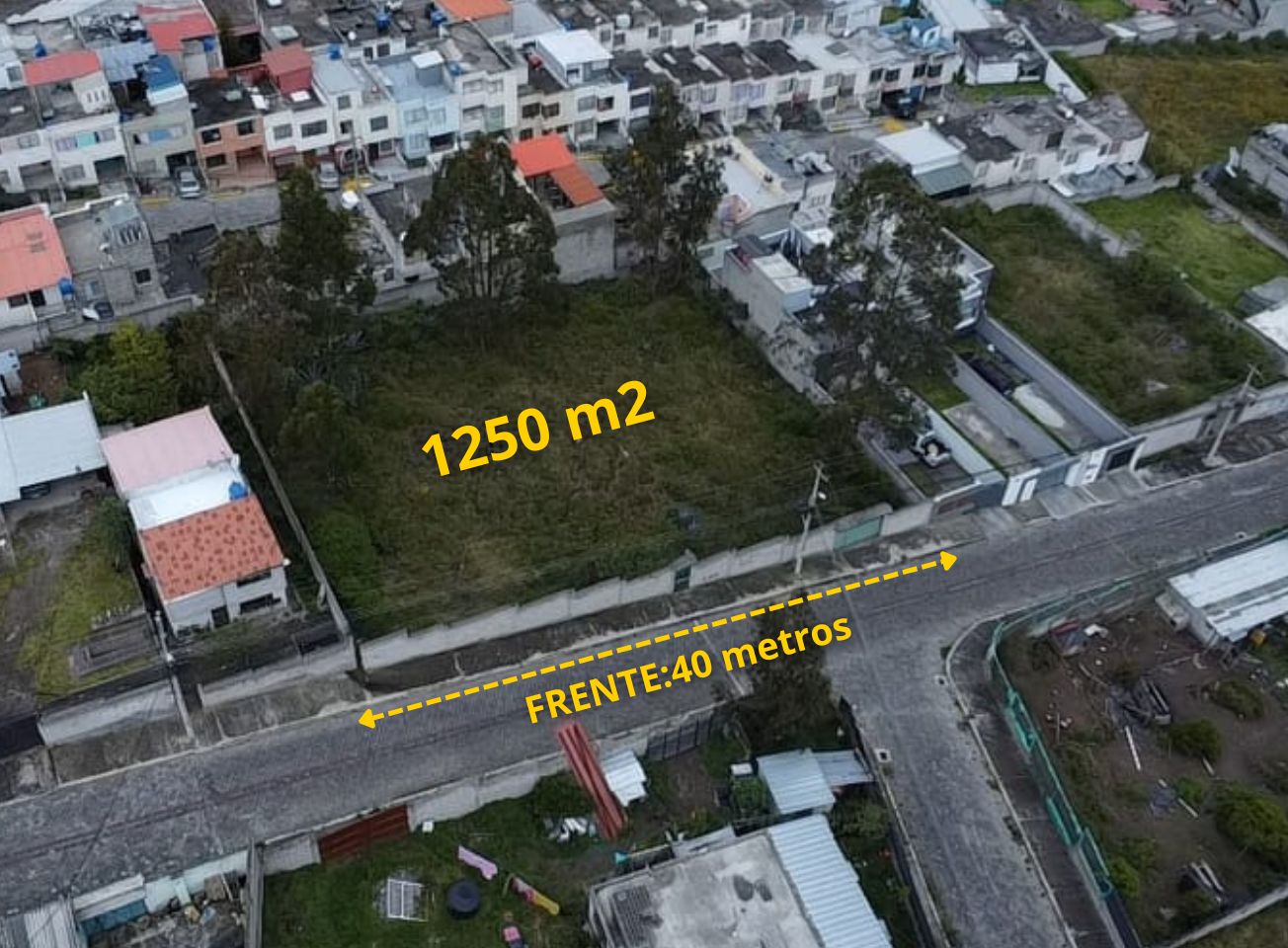 !Constructores! Terreno de 1250 m2, en Calderón, Sector Colegio Municipal del Milenio ESCRITURAS DIRECTAS