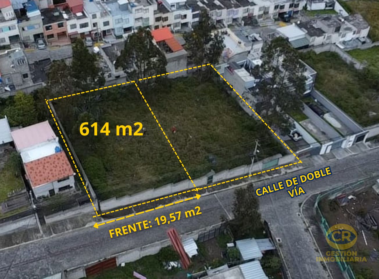Terreno de 614 m2, en Calderón, Sector Colegio Municipal del Milenio