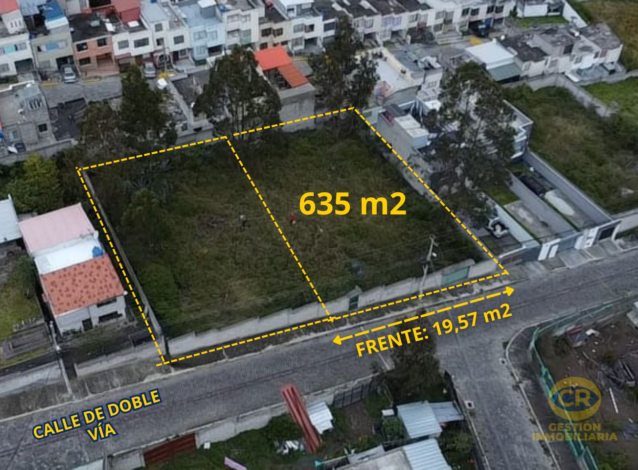 Terreno de 635 m2, en Calderón, Sector Colegio Municipal del Milenio