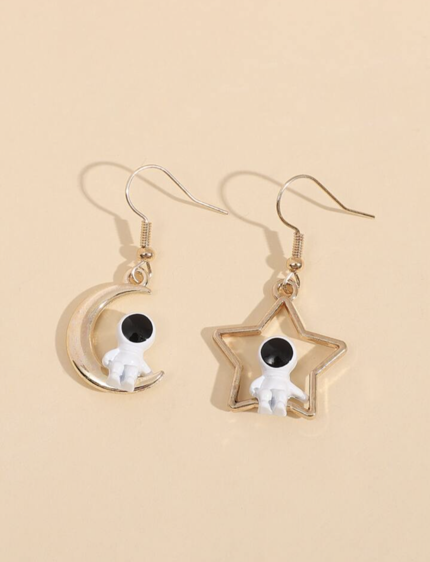 Aretes de Astronauta / Moon / Star