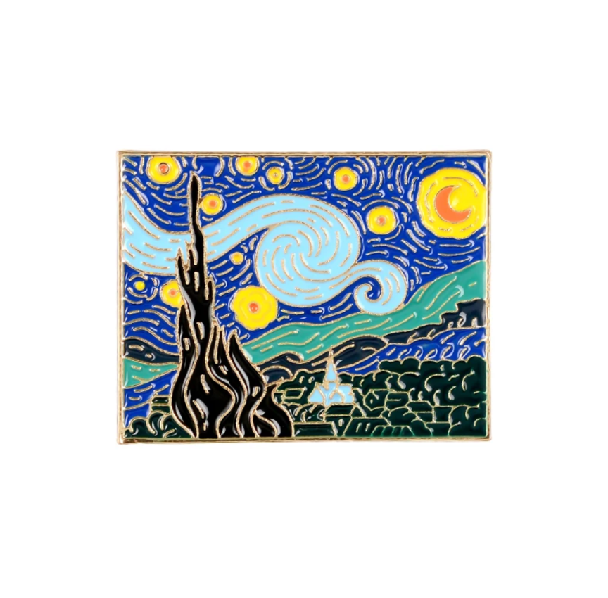 Pin de Noche Estrellada Van Gogh