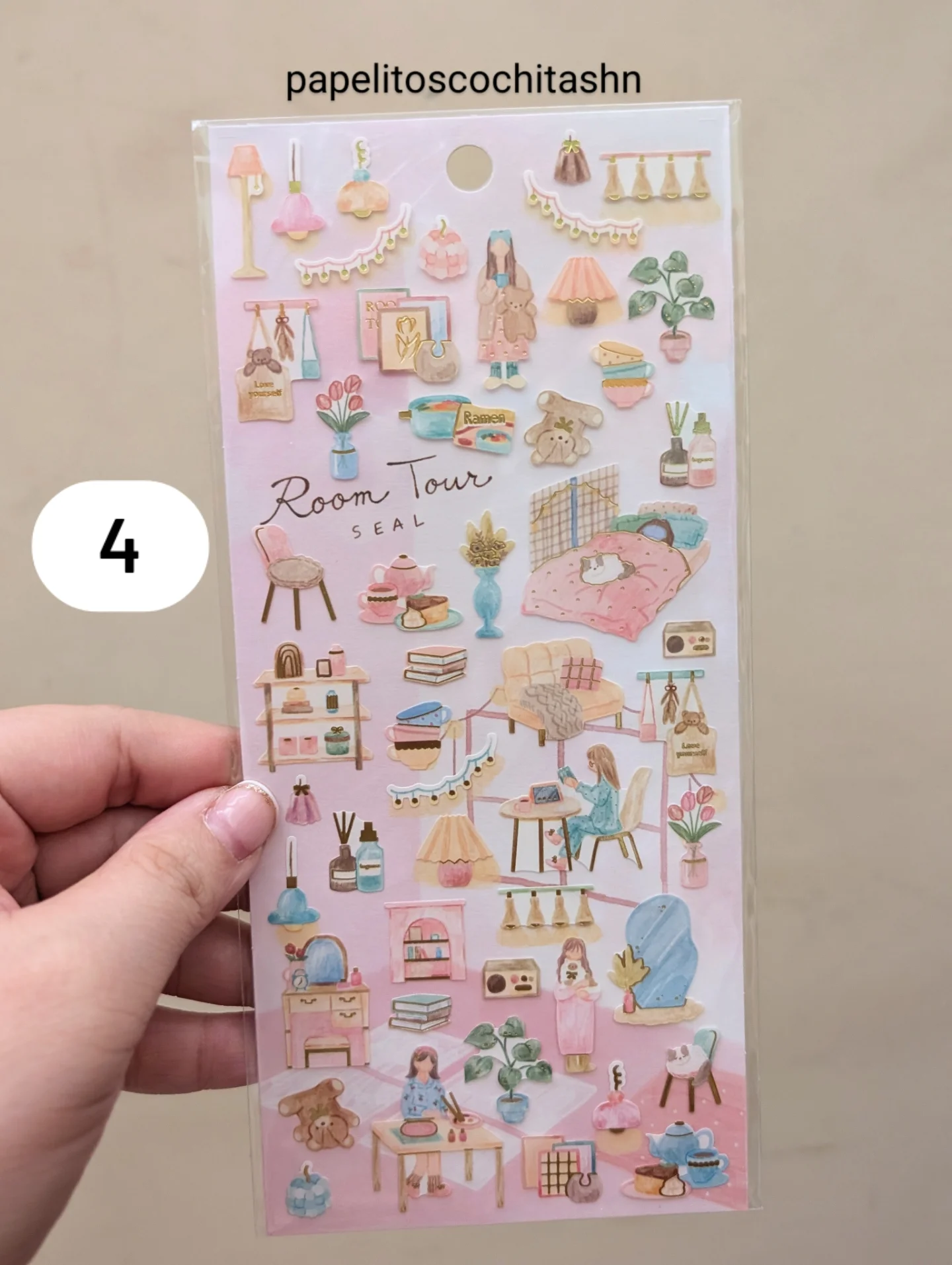 Stickers Room Tour - escoger diseño 