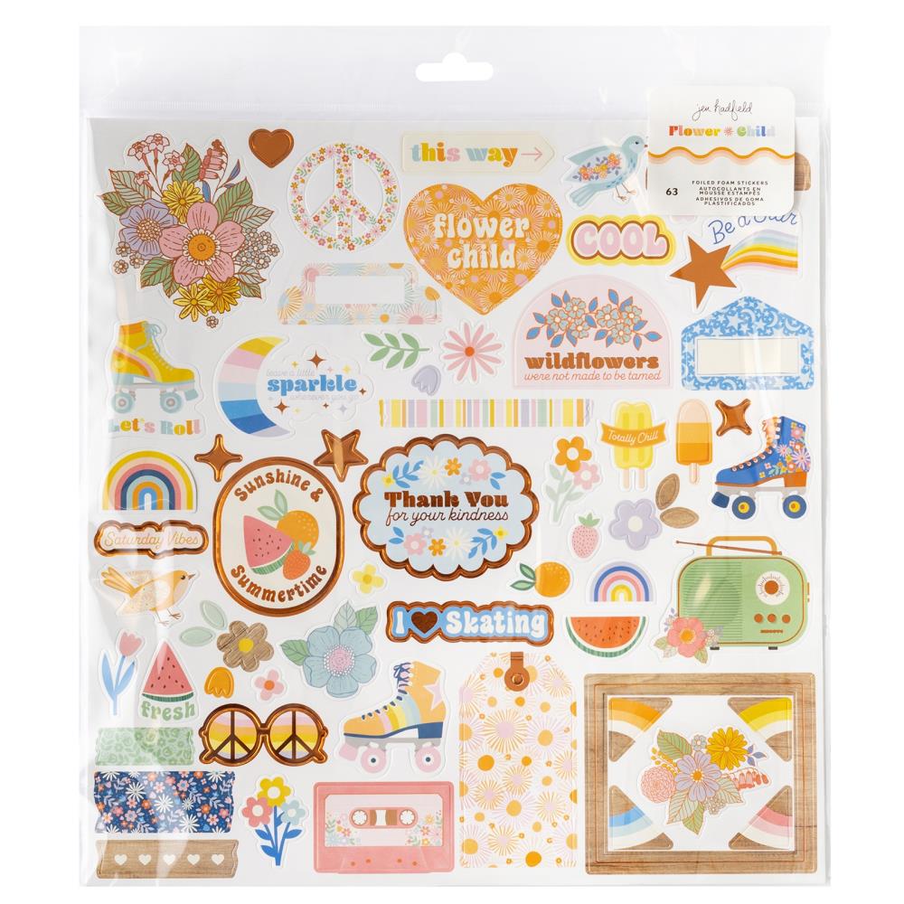 Jen Hadfield - Flower Child - Foam Stickers 12x12