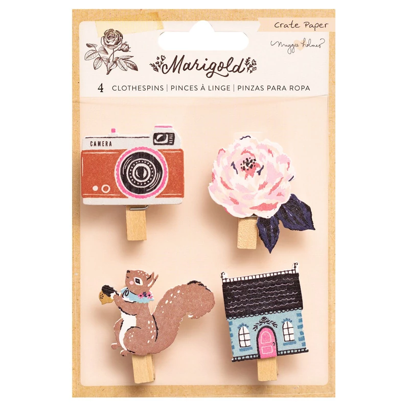 Crate Paper - Marigold - Ganchitos Decorativos 