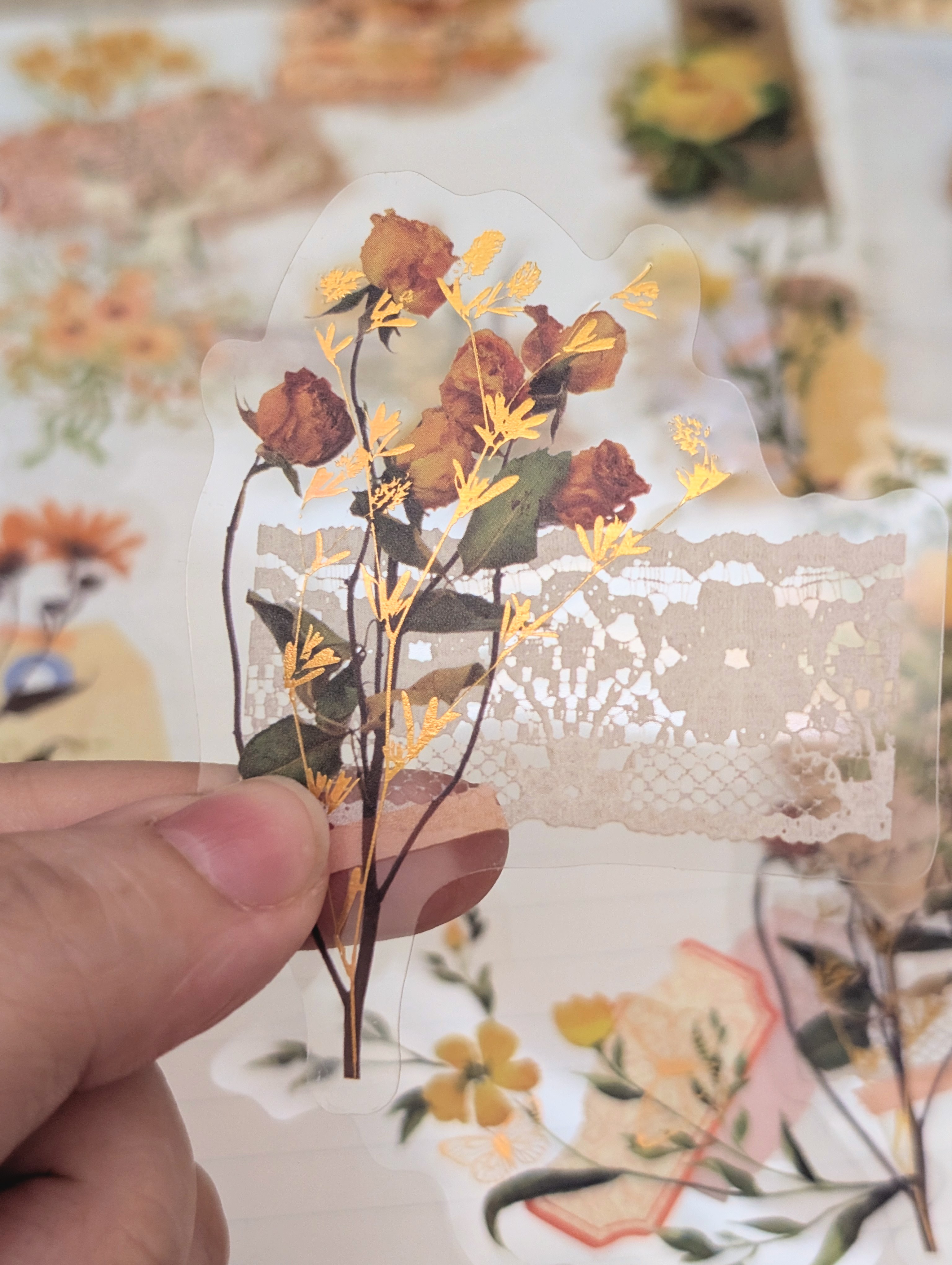 Stickers de Flores Amarillas