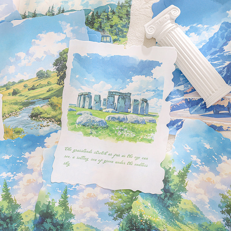 Papel Decorativo de Paisajes - escoger diseño 