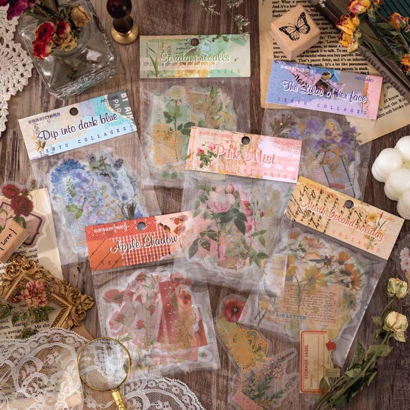 Stickers Dried Flowers - escoger diseño 