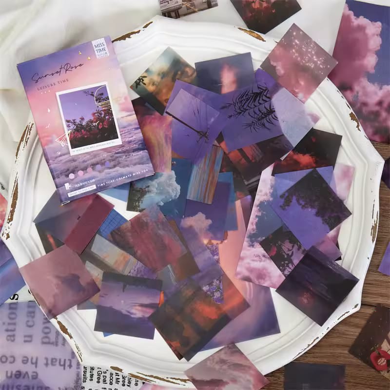 55pzs Kit para Journaling - Sunset Rose