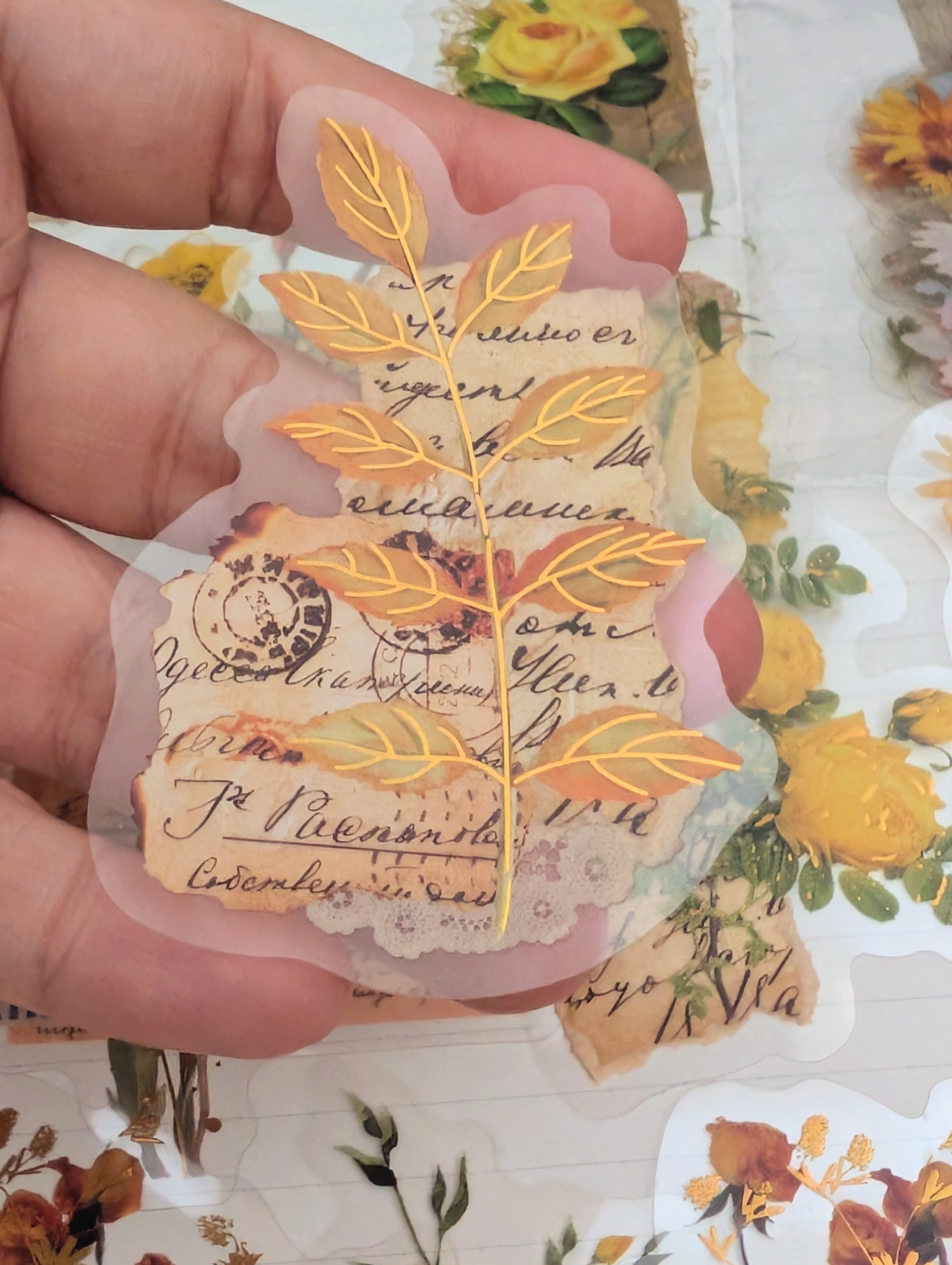 Stickers de Flores Amarillas