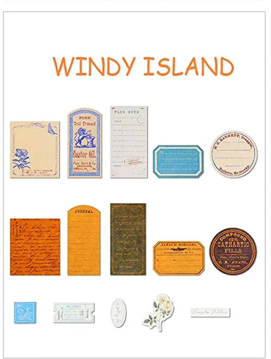 30pzs Kit para Journaling - Windy Island 