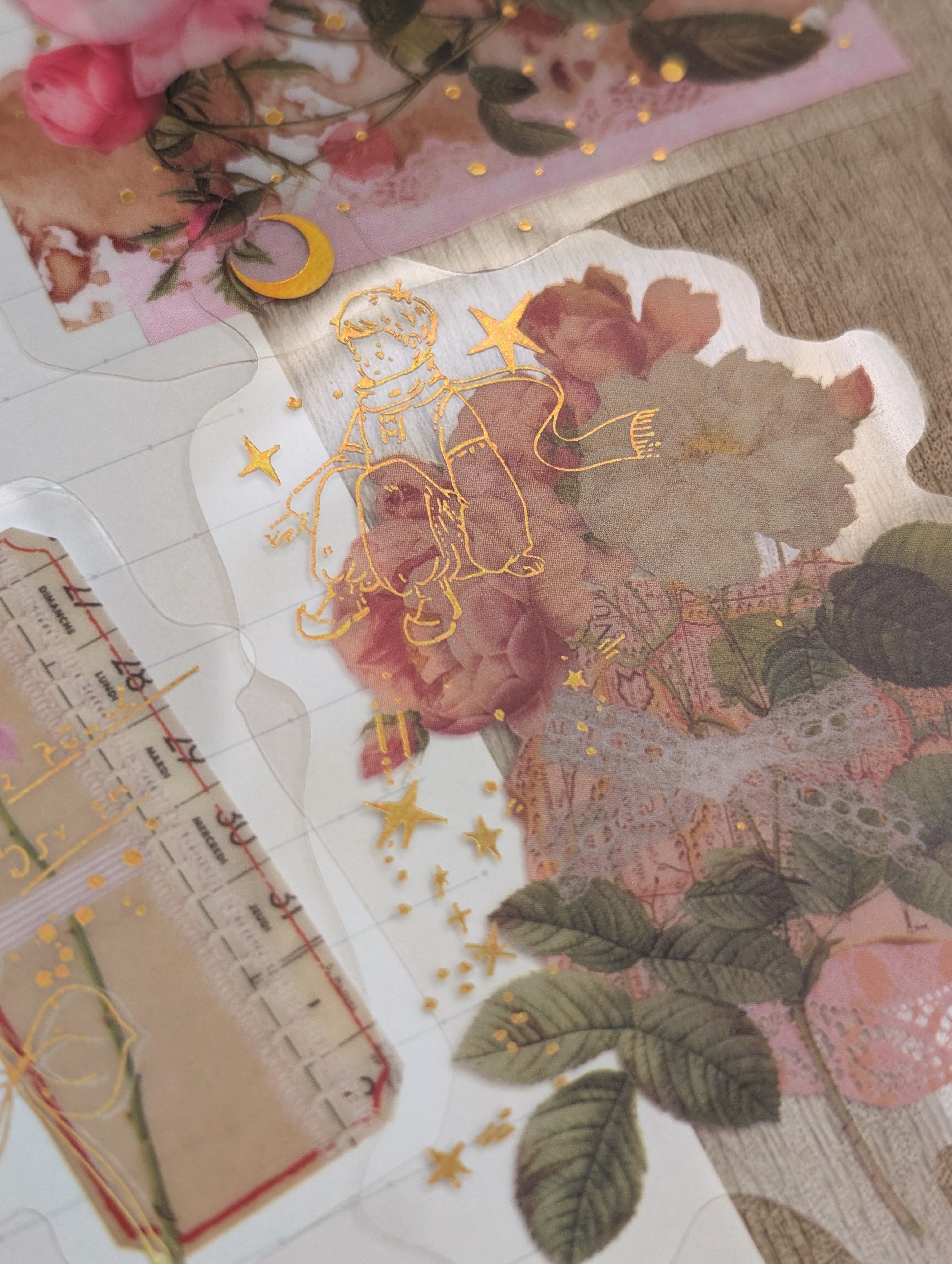 Stickers de Flores Rosadas 