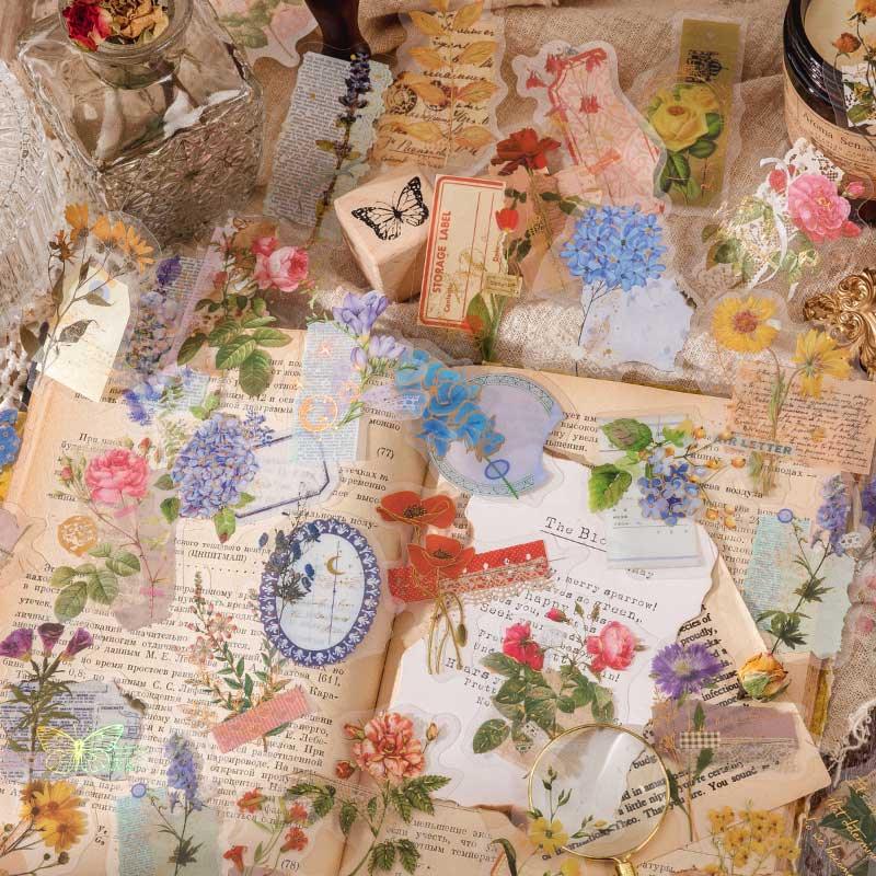 Stickers Dried Flowers - escoger diseño 