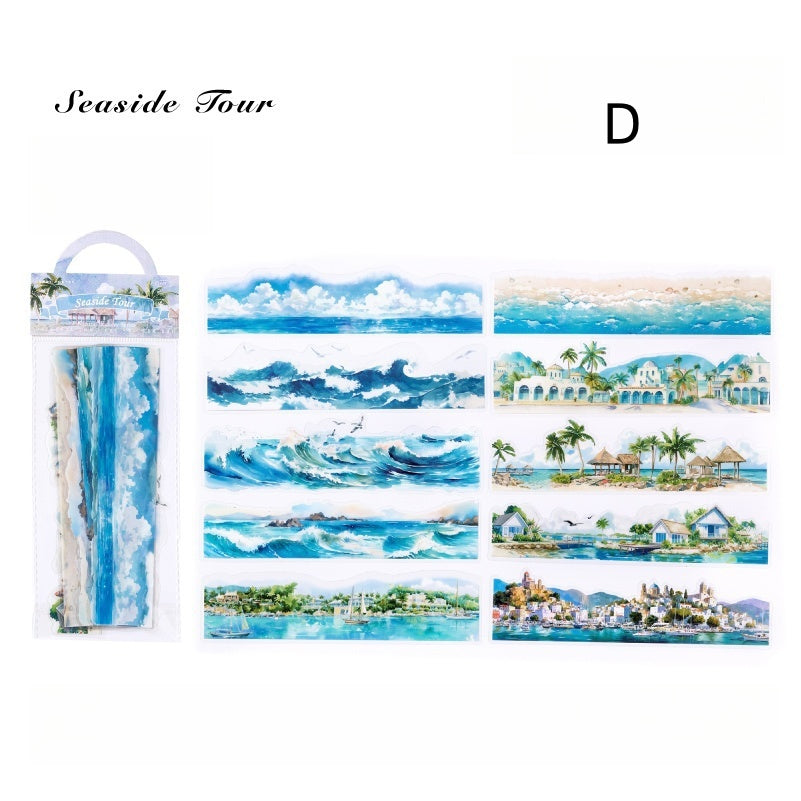 Stickers Largos de Paisajes - Seaside Tour 