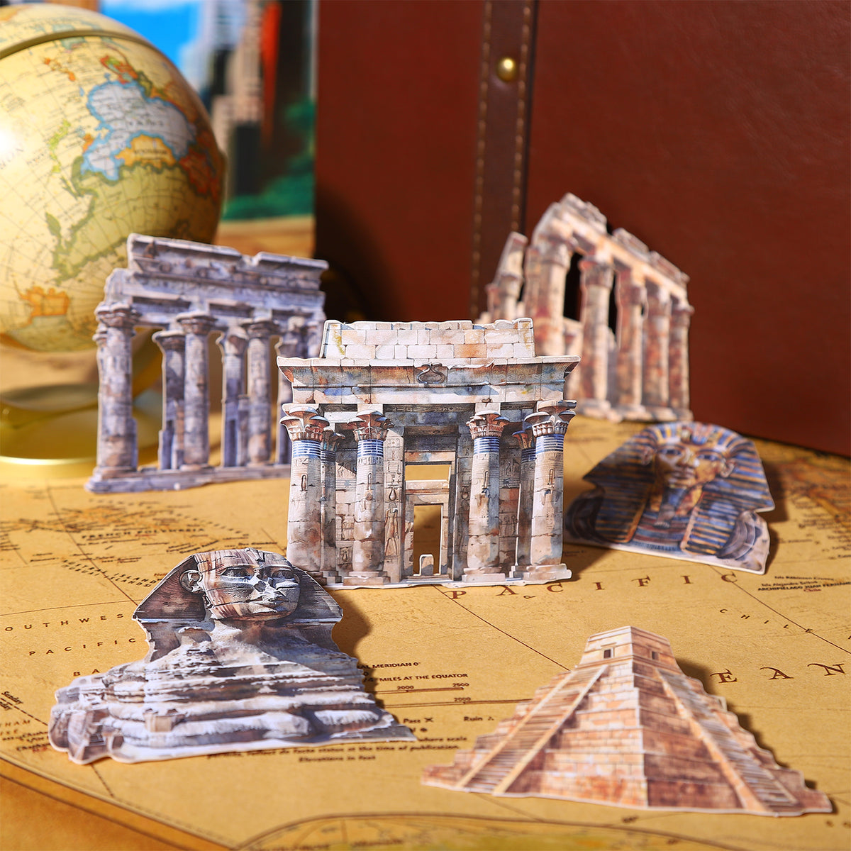 Stickers Cardstock - Global Travel Journey - escoger diseño 