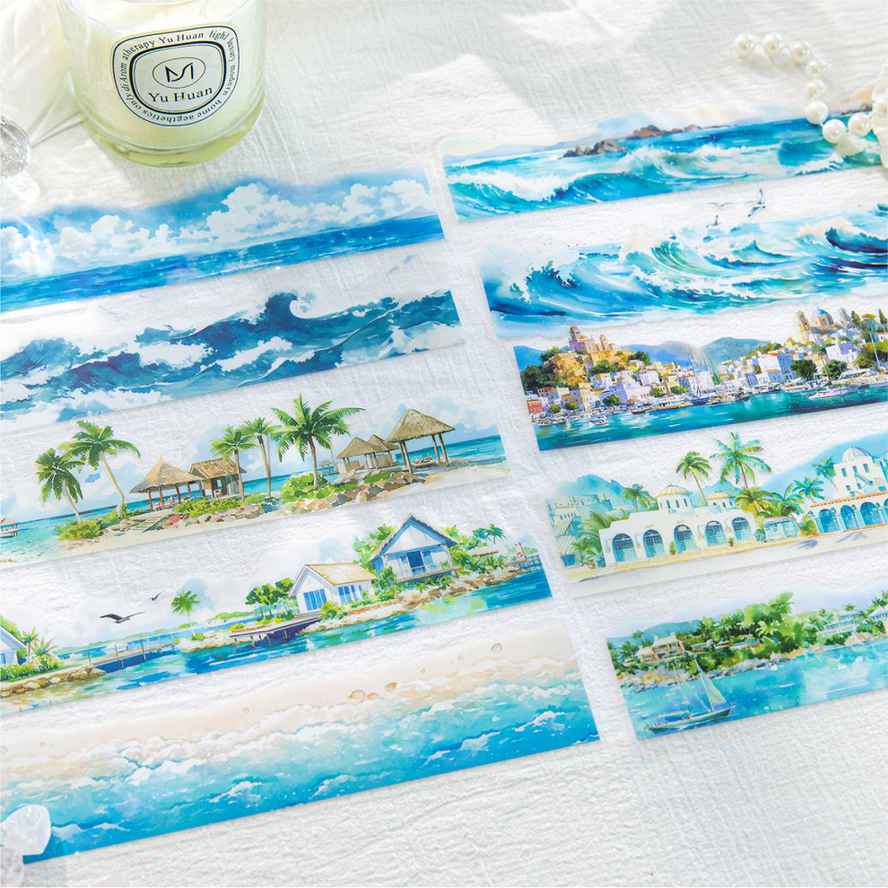 Stickers Largos de Paisajes - Seaside Tour 
