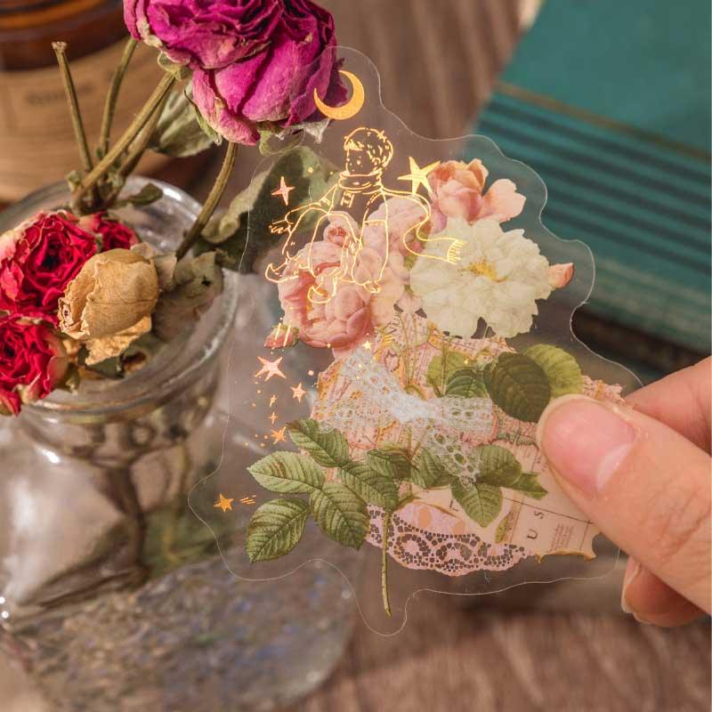 Stickers de Flores Rosadas 