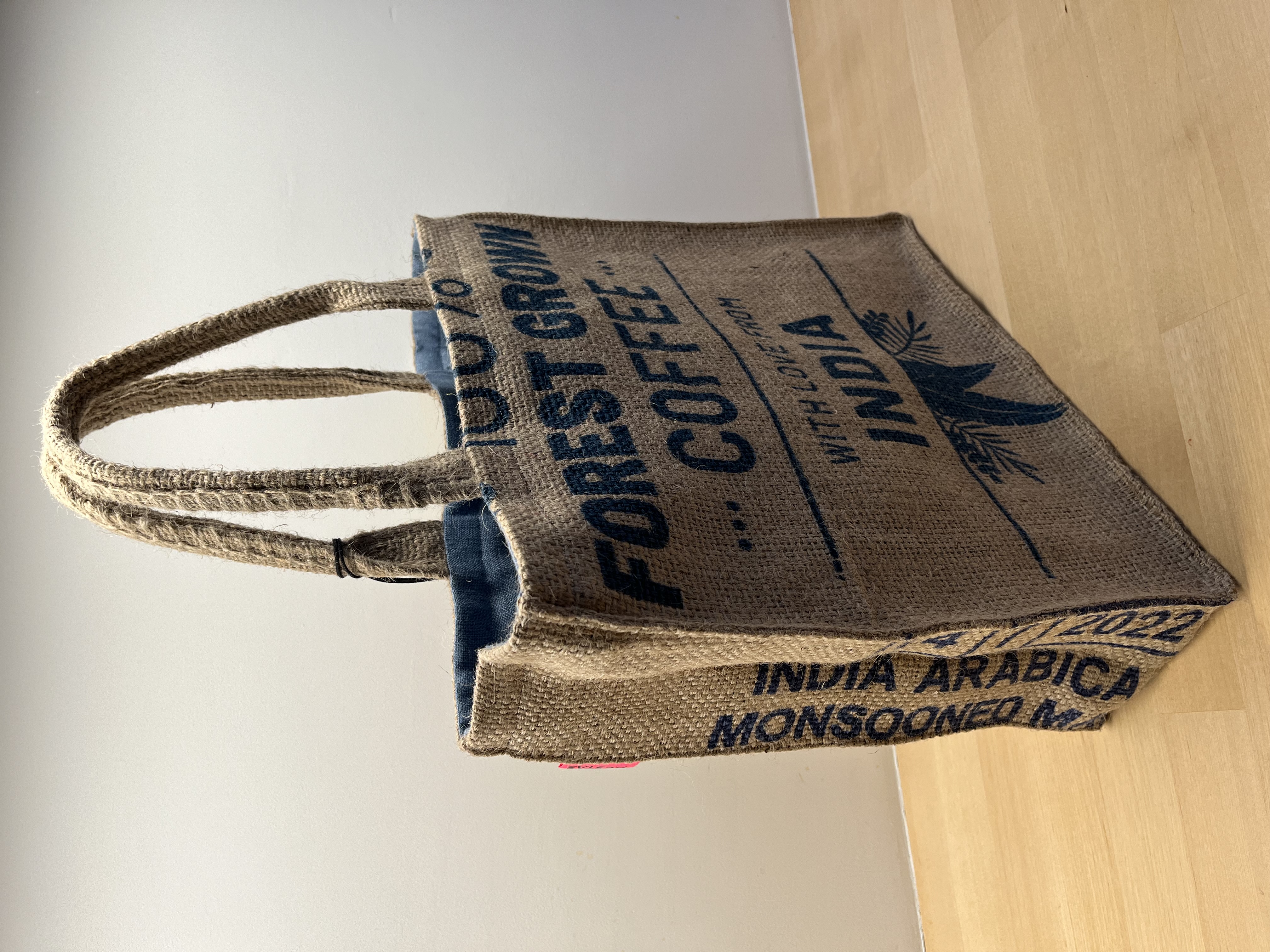 Shopper luxe | ijsblauw