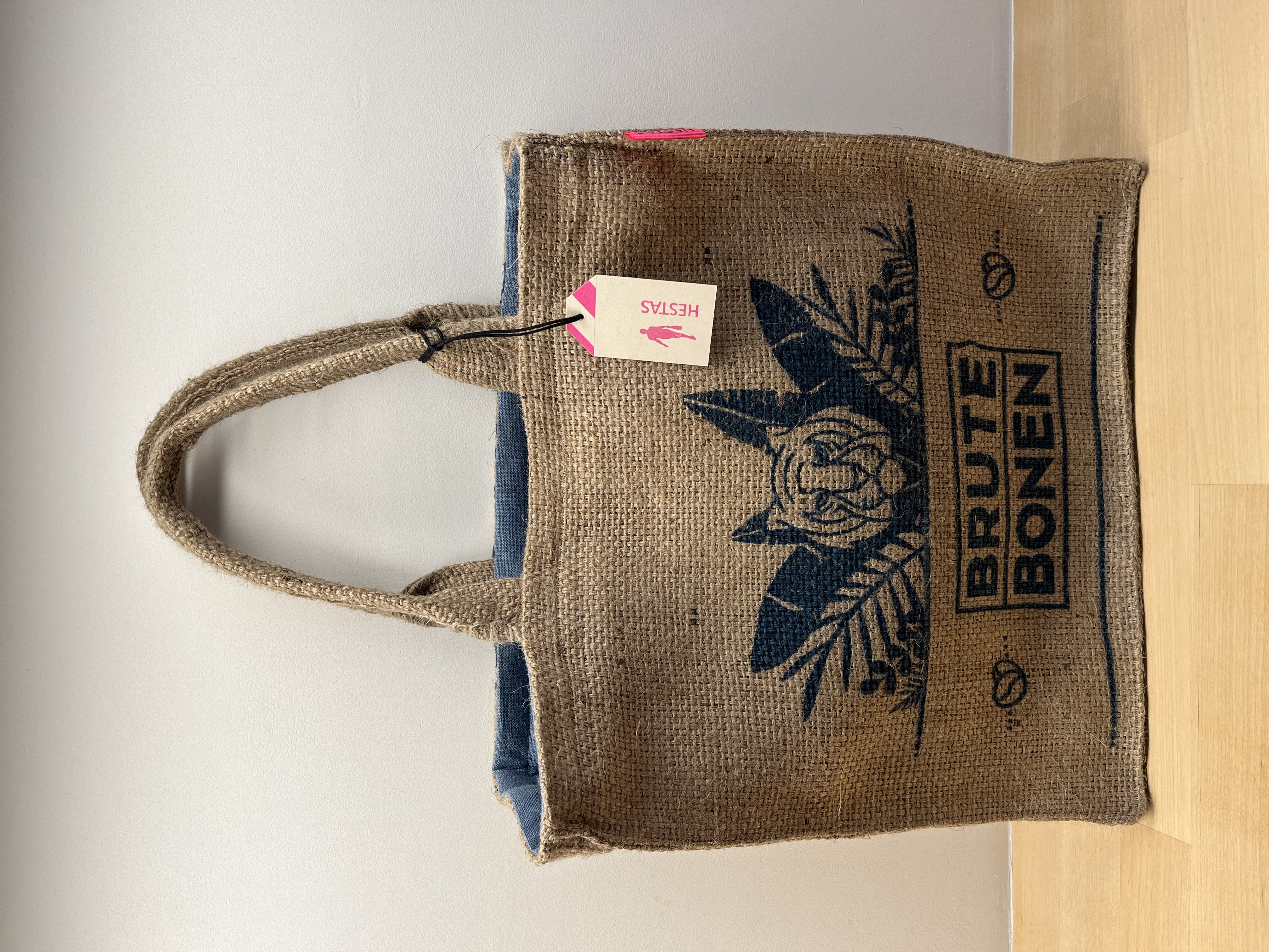 Shopper luxe | ijsblauw