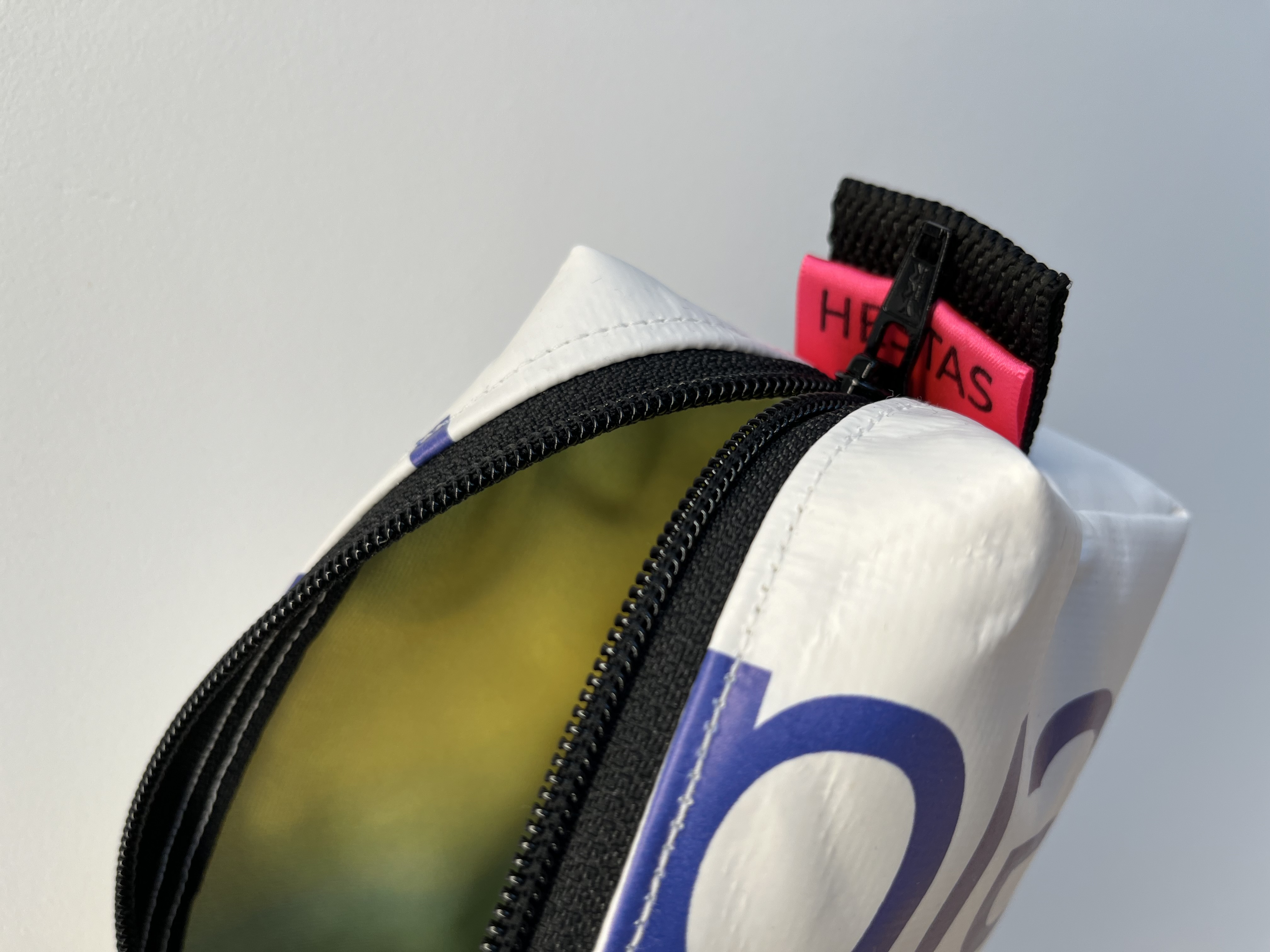 Etui - toilettasje | met geel-groene voering