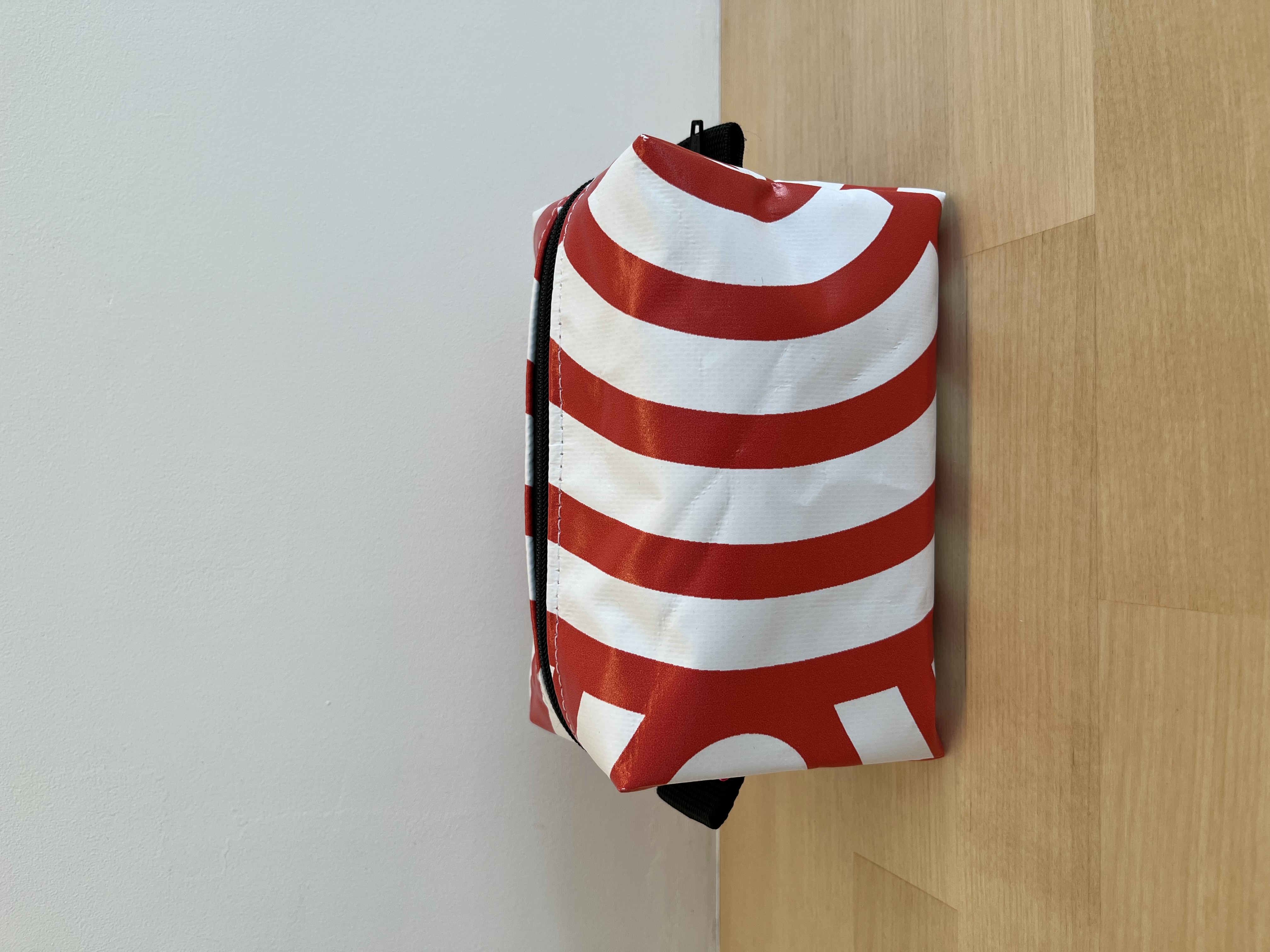 Toilettas | Rood witte cirkels