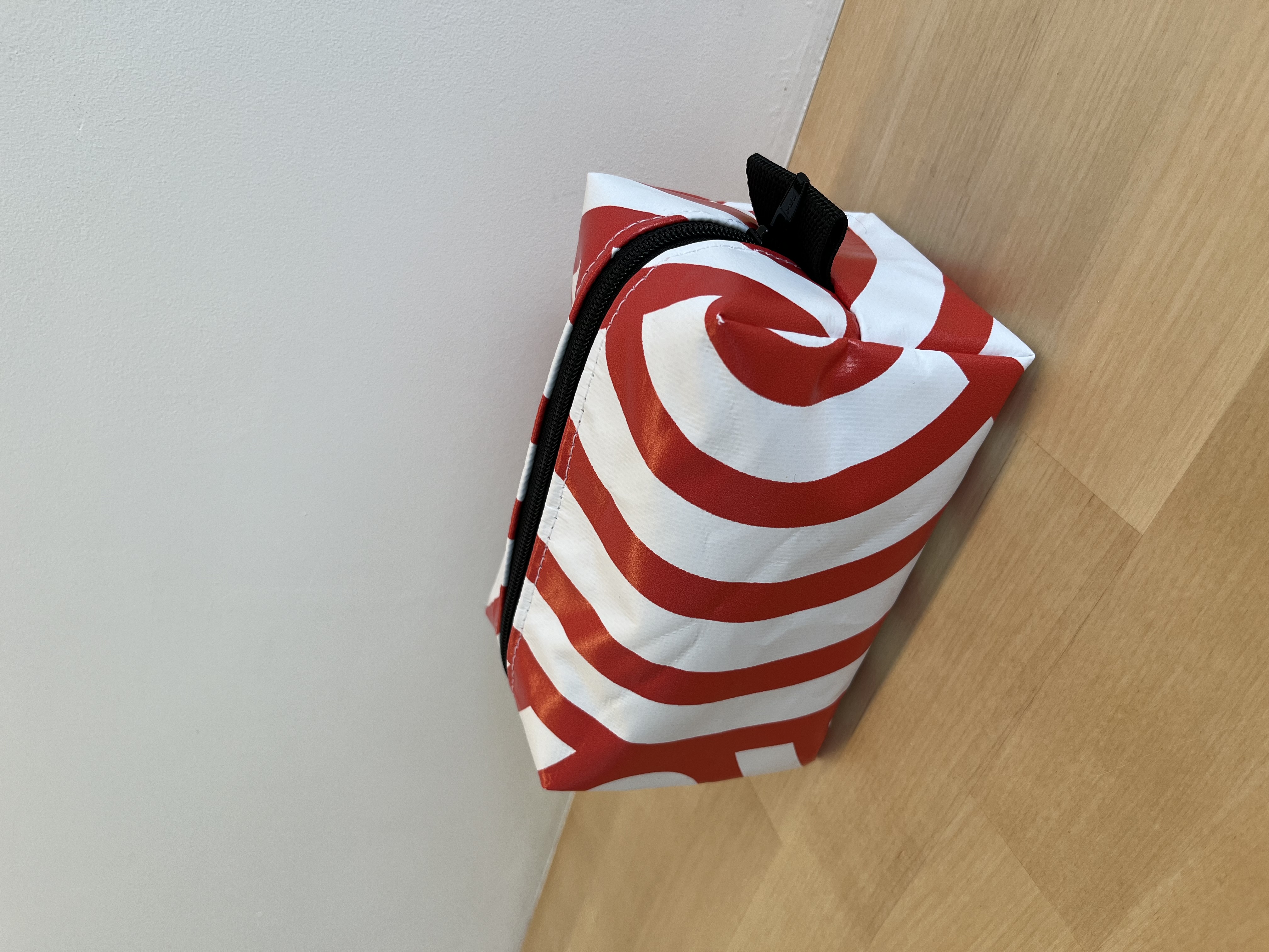 Toilettas | Rood witte cirkels