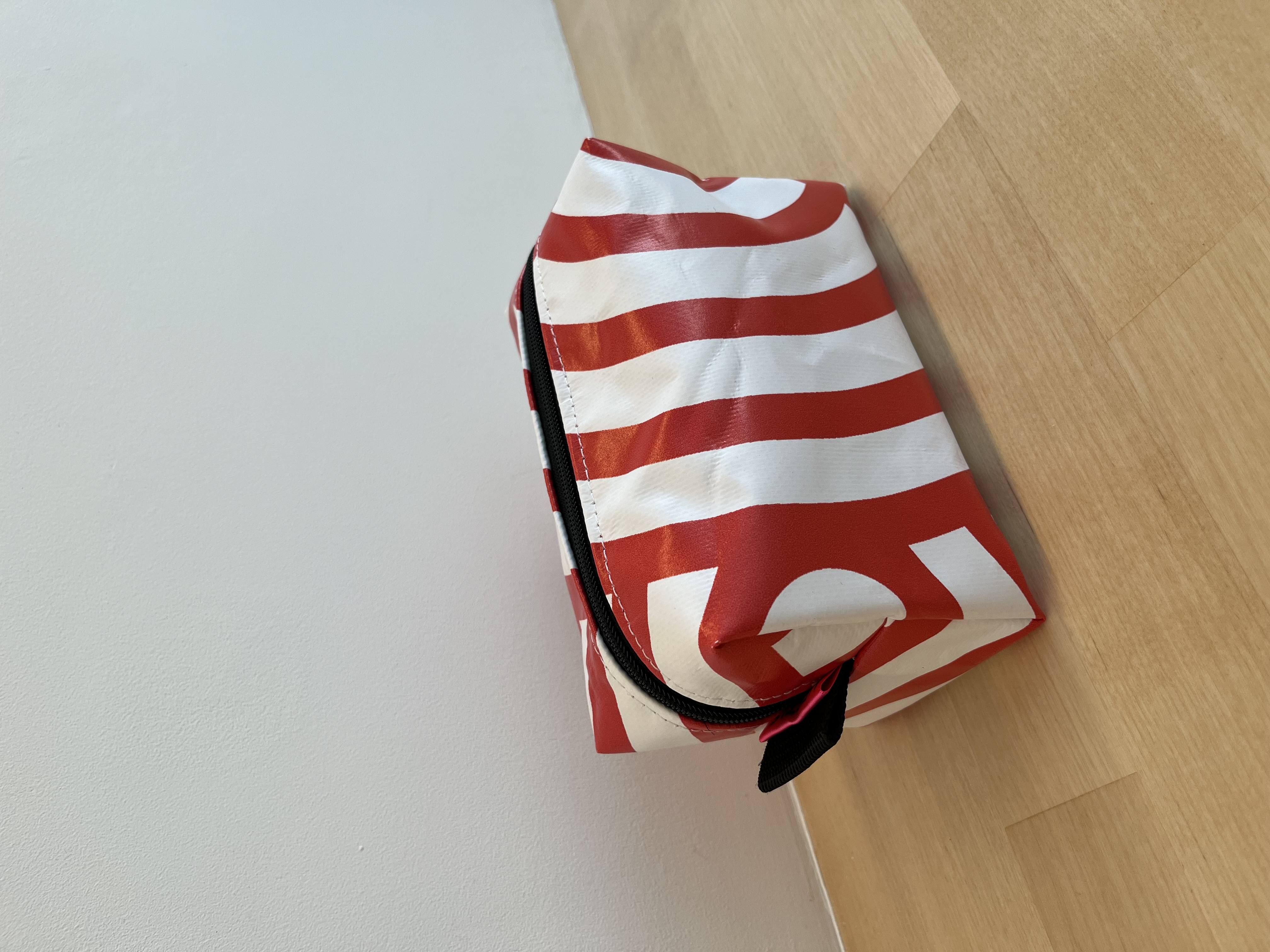 Toilettas | Rood witte cirkels