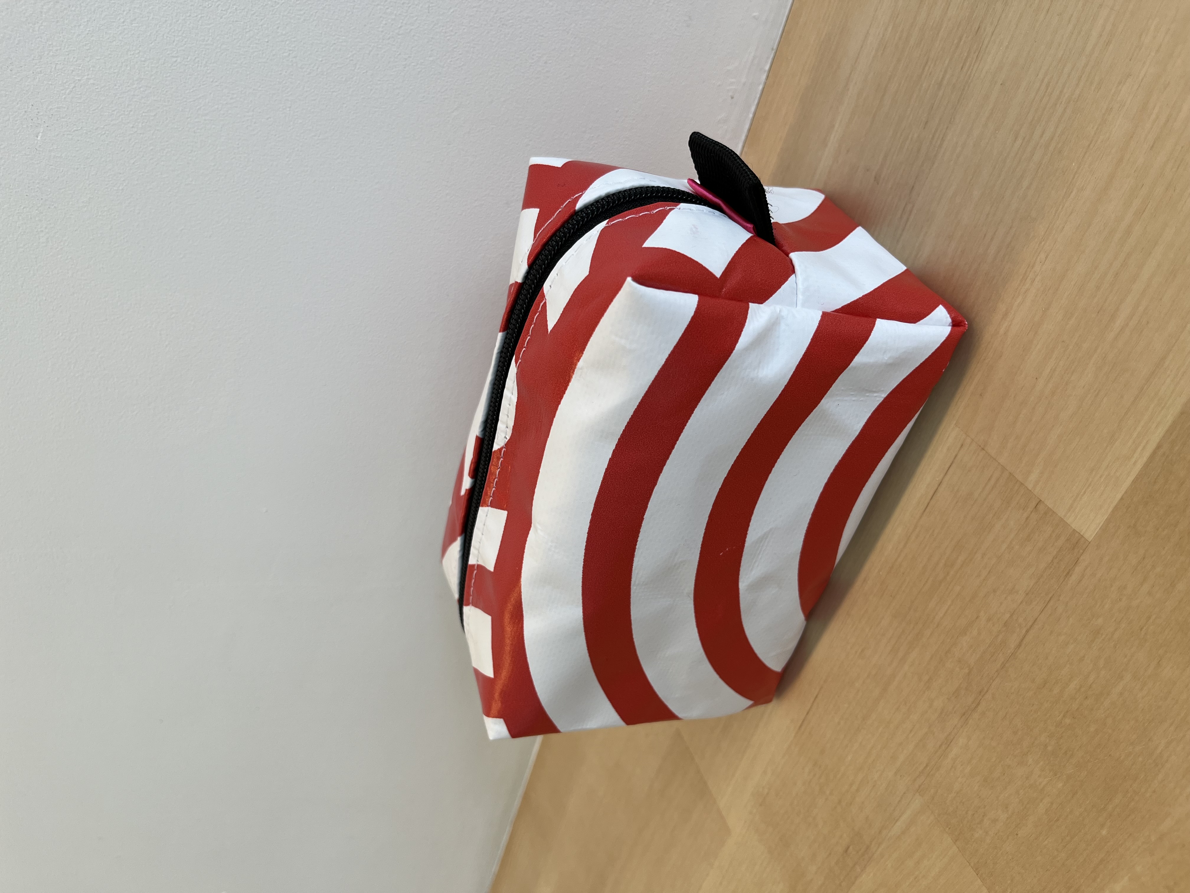 Toilettas | Rood witte cirkels