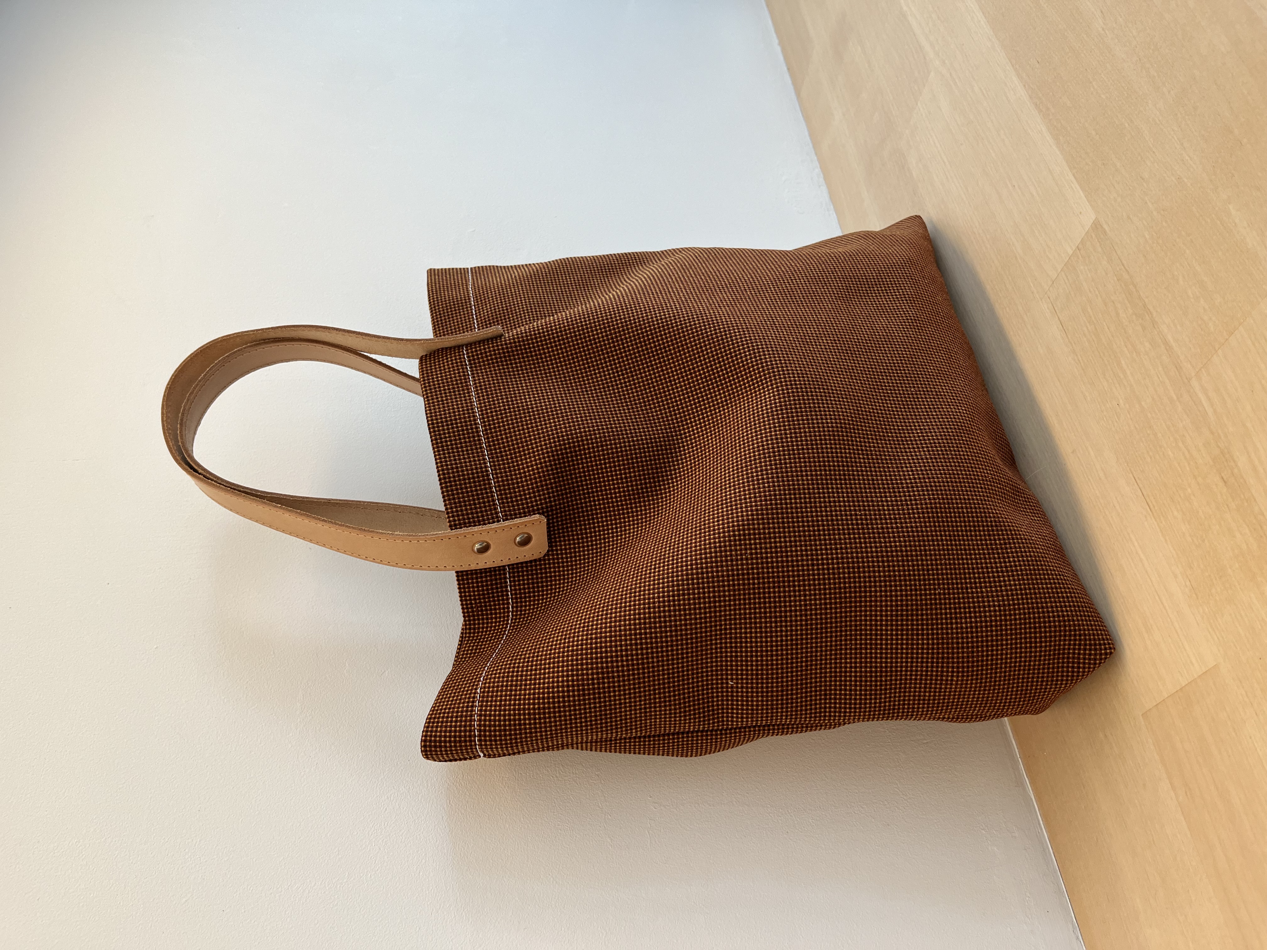 Shopper medium | Retro bruin