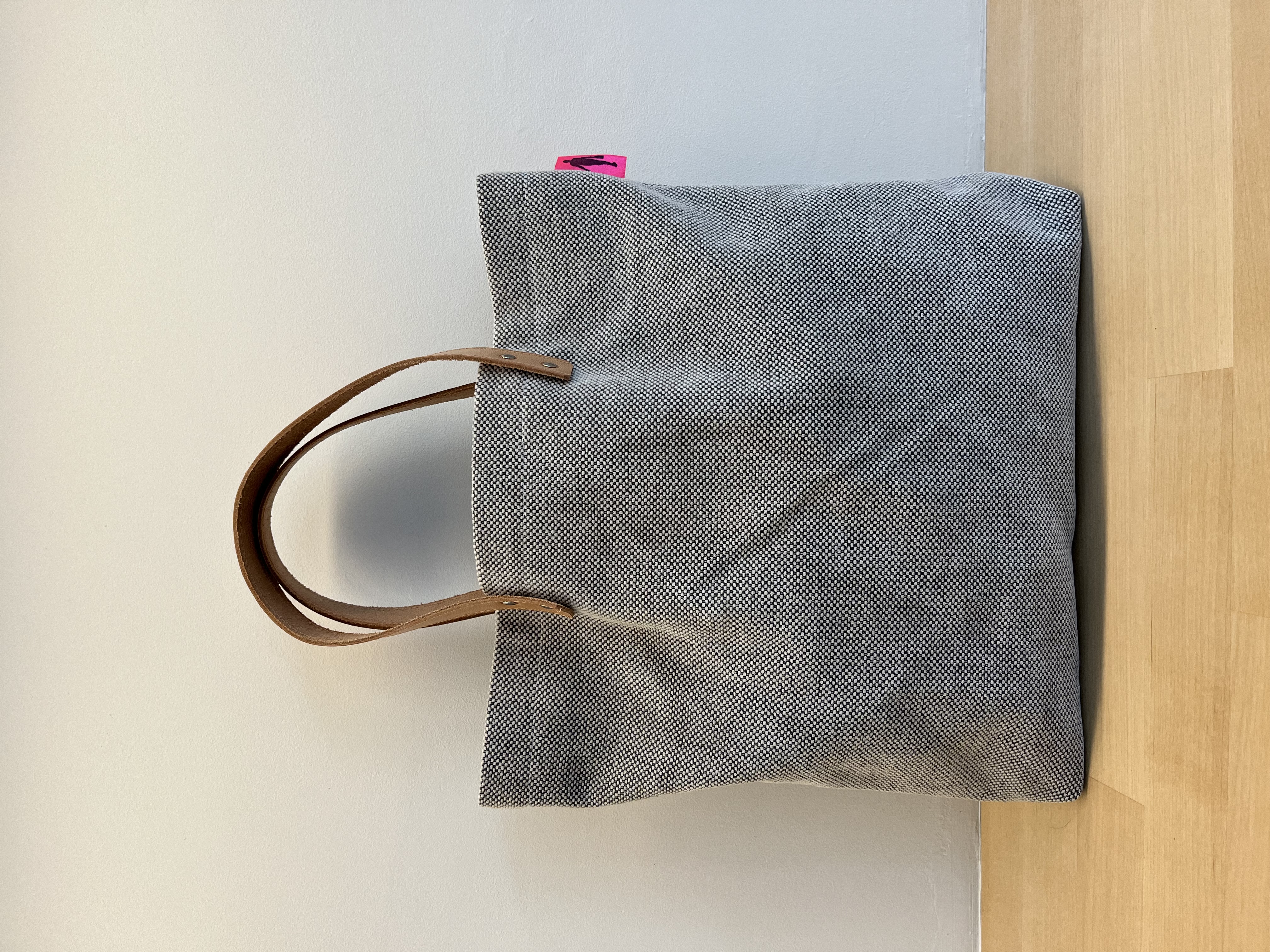 Shopper medium | Grijs wit