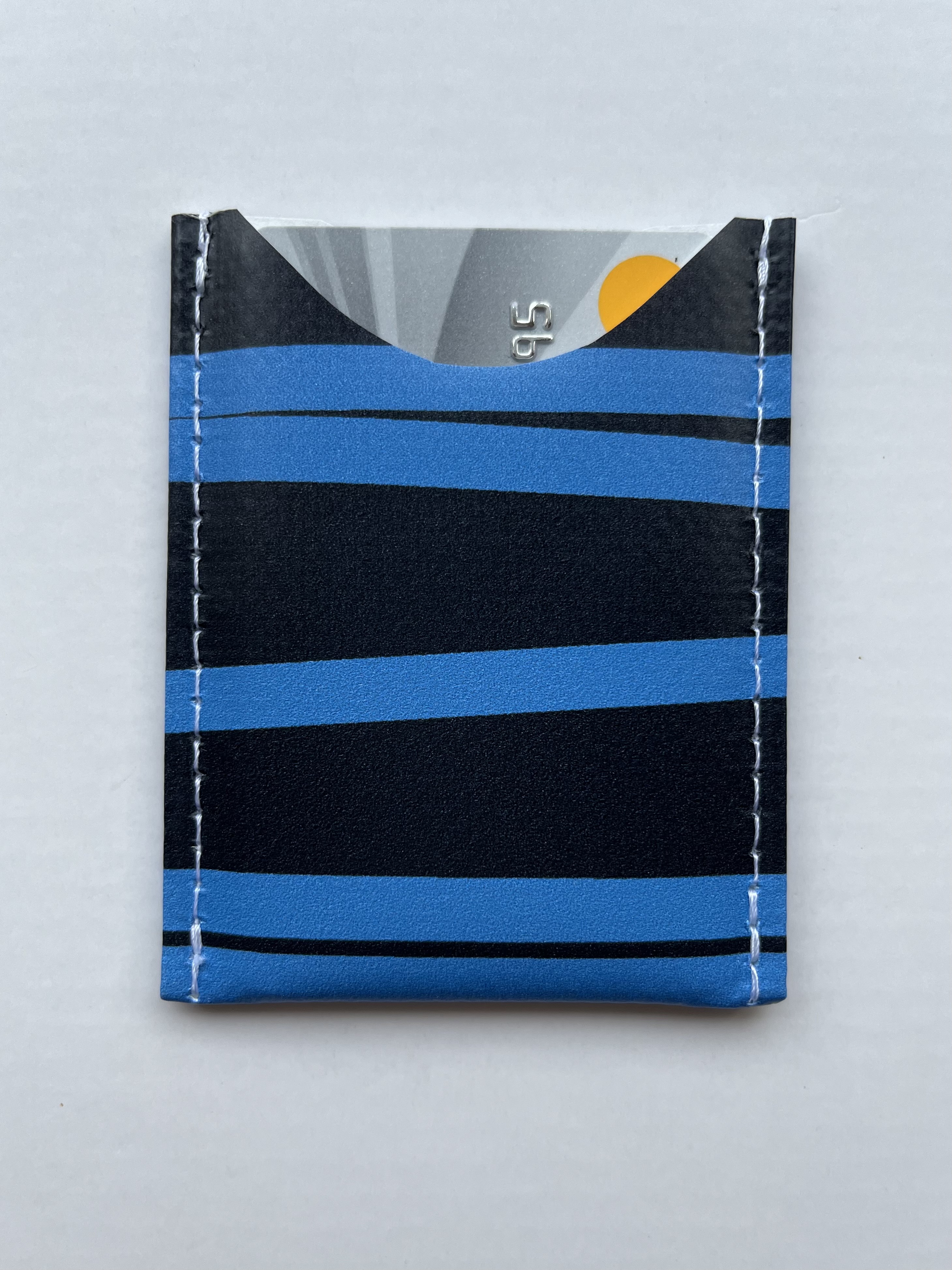 Pasjeshouder | blauwe streep