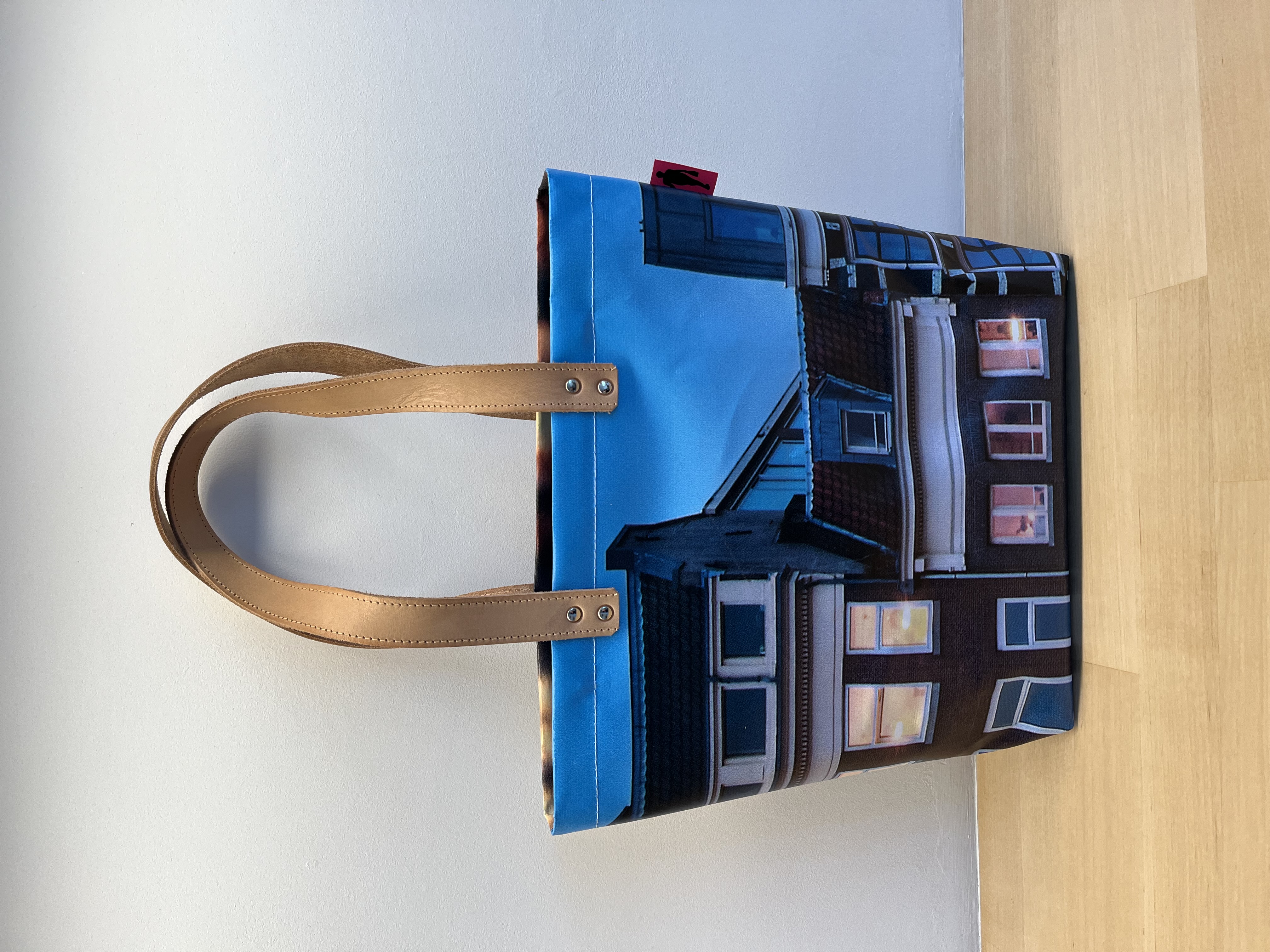 Shopper medium met binnenvak | Amsterdam naast Warmoesstraat 16