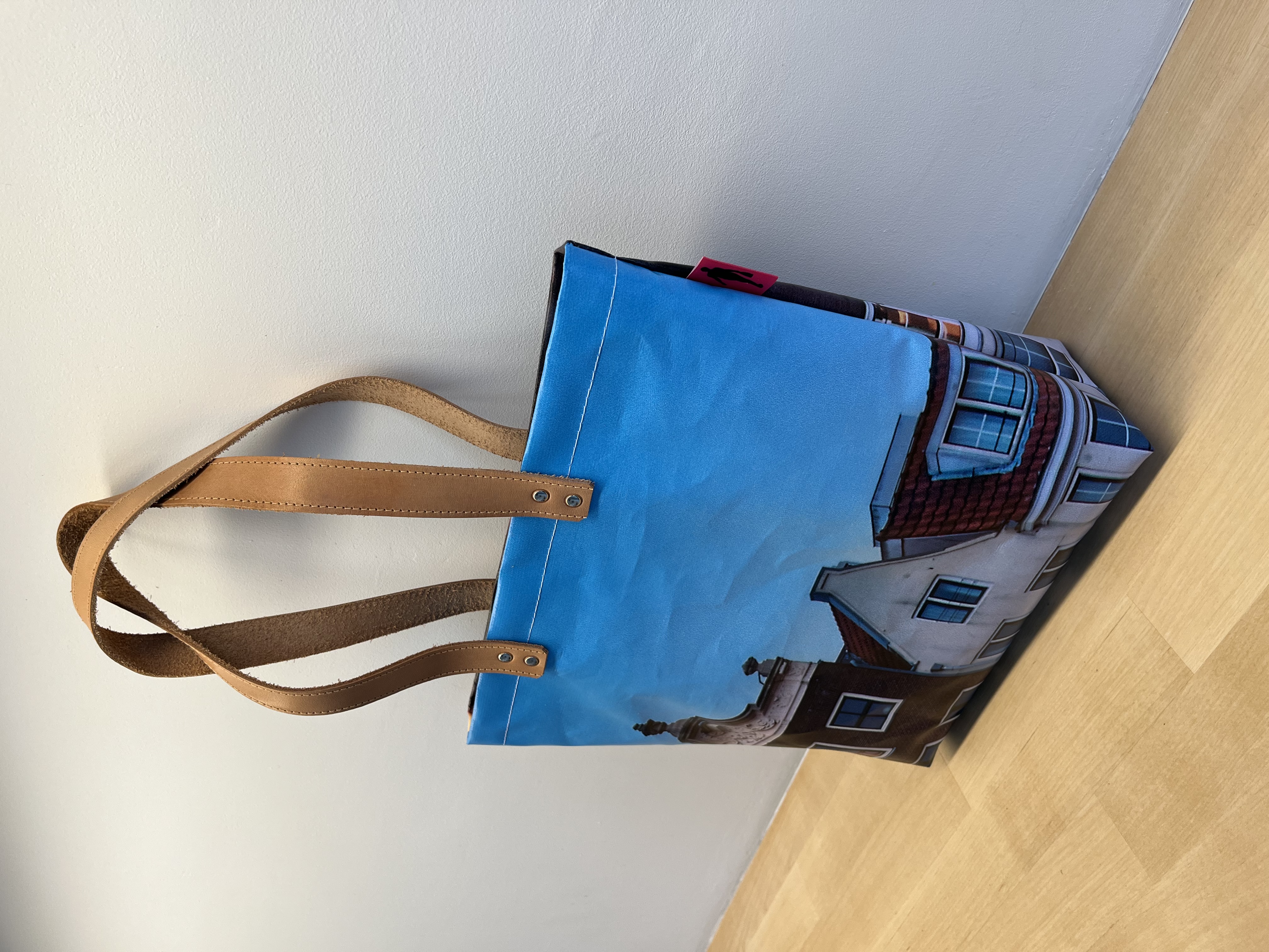 Shopper medium met binnenvak | Amsterdam vlakbij Warmoesstraat 16
