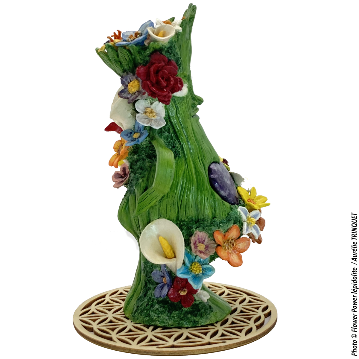 Flower Power à la Lépidolite